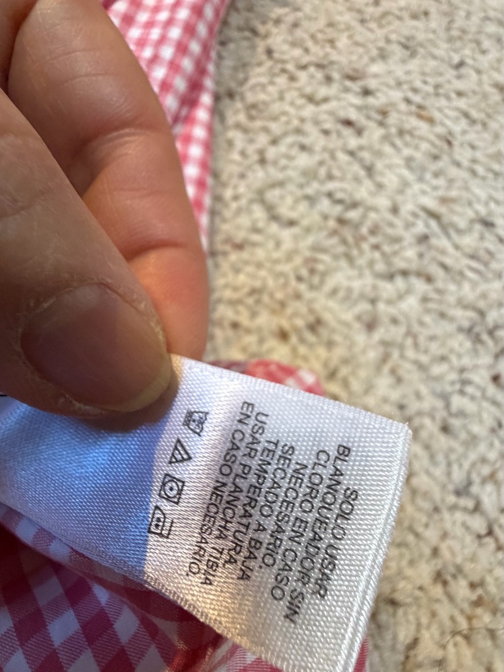 Vineyard Vines Pink Gingham Button-Down Dress Shirt - Picture 4 of 8